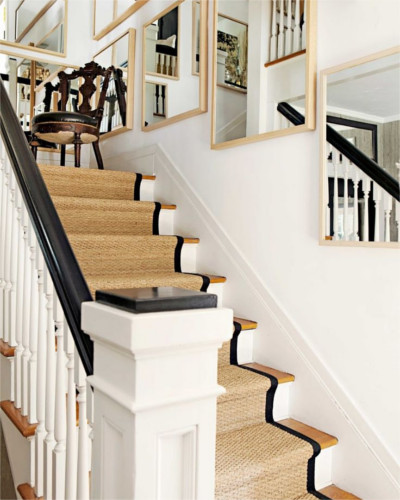 beautiful sisal stair runner